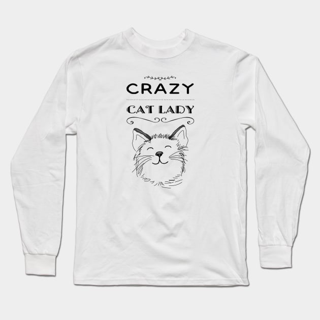 Crazy cat lady Long Sleeve T-Shirt by D&S Designs